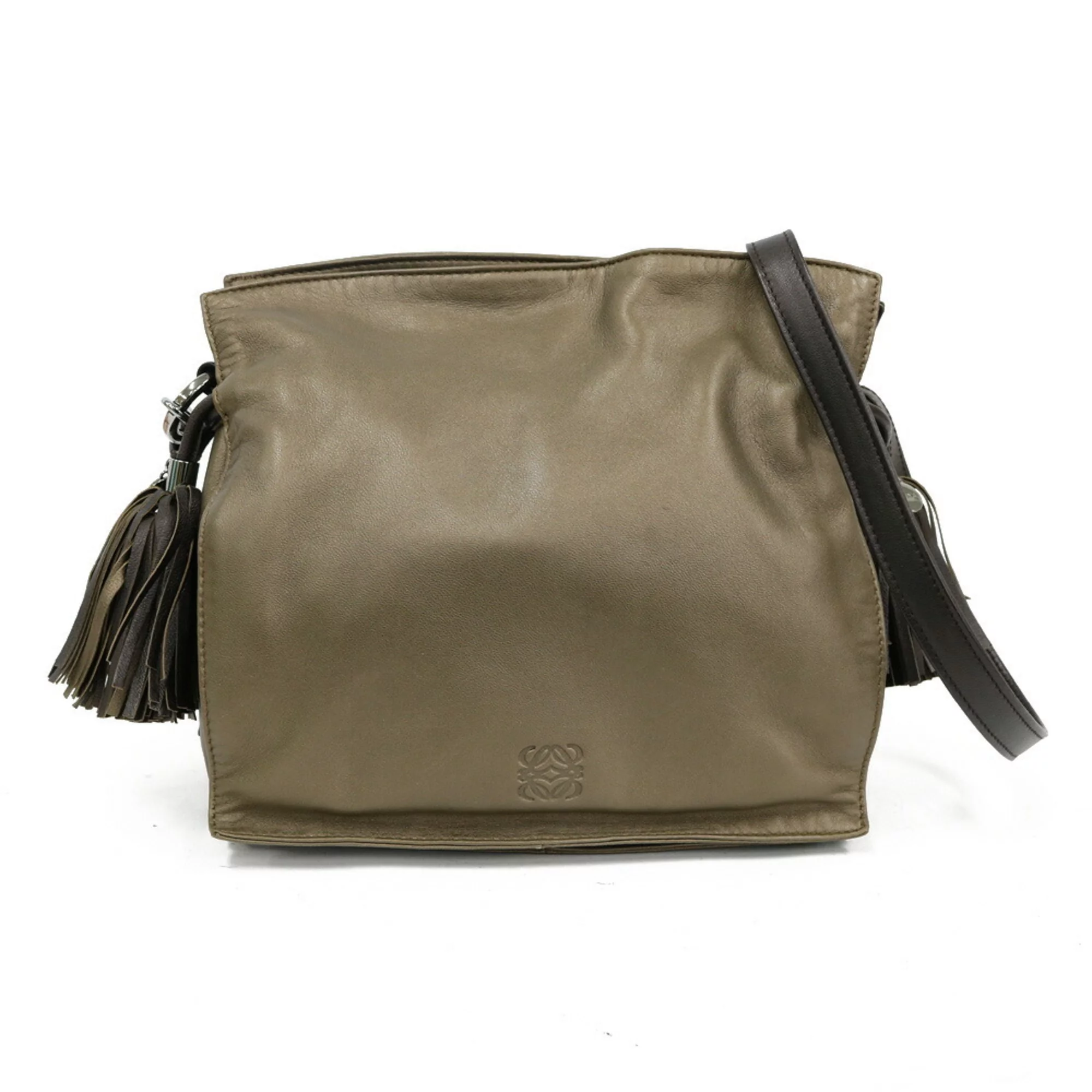 Pre-Owned LOEWE Loewe Shoulder Bag Flamenco Bronze Ladies (Fair)