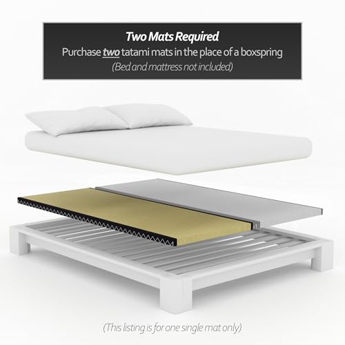 Red Lantern Half Tatami Mat, 1/2 US Queen (30 in x 80 in), Straw