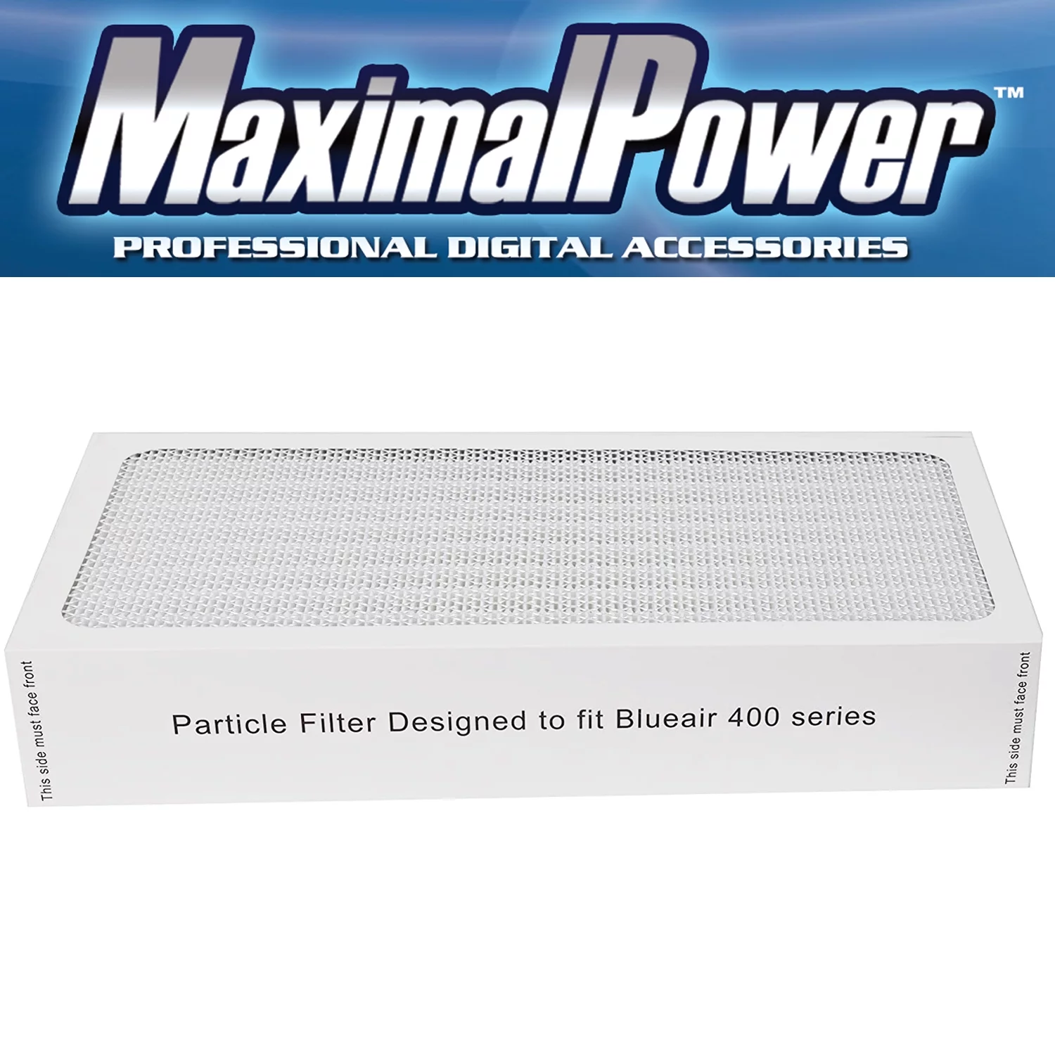 MaximalPower Replacement HEPA Replacement Filter for Blueair 400 Series Air Purifiers (1 Pack)
