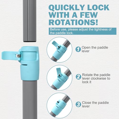 SUP Paddle - Paddle Board Paddle 4 Piece Stand Up Paddleboard Paddles Lightweight Floating Kayak Paddle - Light Blue - Lake Green - Light Green