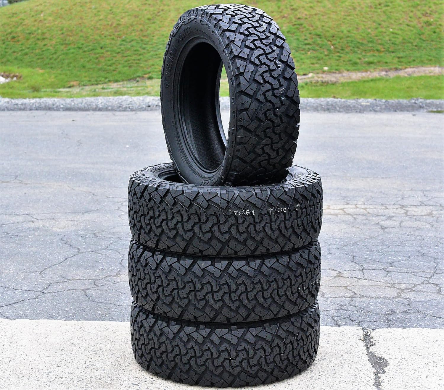 Set of 4 (FOUR) Venom Power Terra Hunter X/T XT All-Terrain Mud Light Truck Radial Tires-35X12.50R17LT 35X12.50X17 35X12.50-17 121R Load Range E LRE 10-Ply BSW Black Side Wall