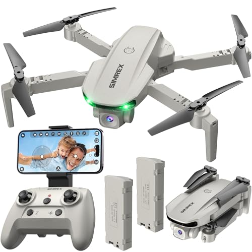 Drone With Camera 1080P for Kids And Adults, RC Quadcopter with Altitude Hold, Mini Drone With One Key Start, Waypoint Fly, Headless Mode, 3D Flip, 3 Speeds, Remote Control Drone for Beginners