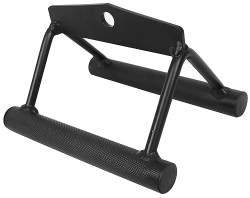 Tricep Press Down Cable Attachment, LAT Pulldown Attachment, Weight Machine Accessories, V Handle with Rotation, Tricep Rope, Rotating Bar, V-Shaped Bar, 4-Piece