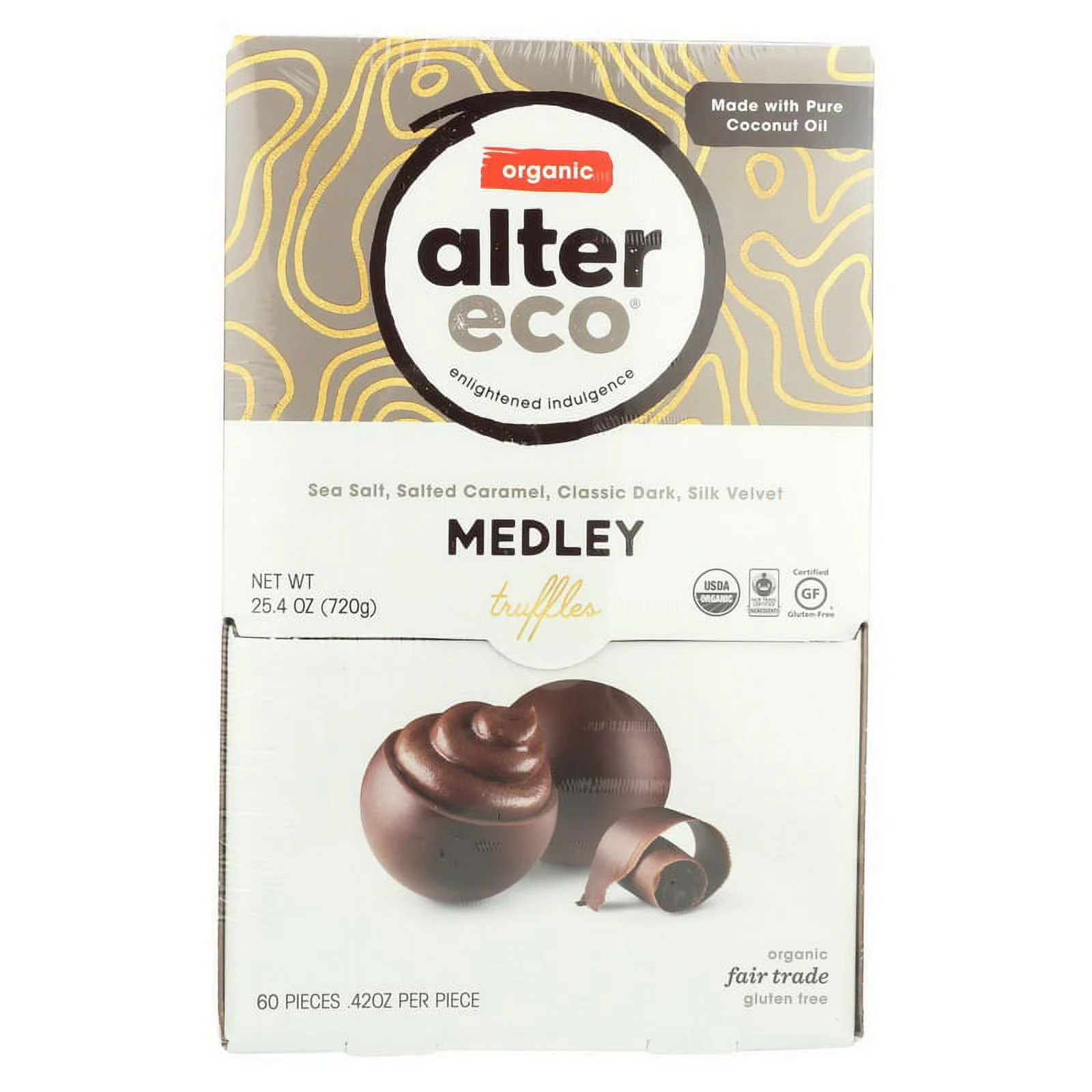 Alter Eco - Truffle Medley (Assorted) Organic Chocolate, 60 Ct.