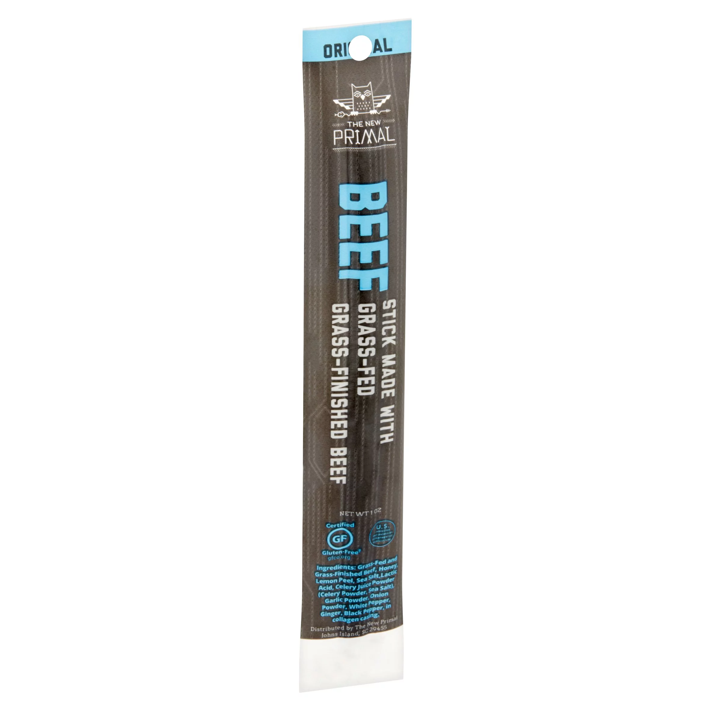 The New Primal Original Beef Jerky Stick, 1 oz (Pack of 20)