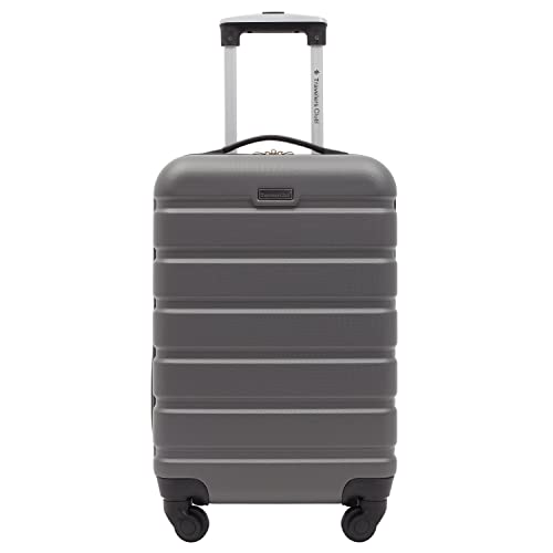 Travelers Club Harper Luggage, Black, 20-Inch Carry-On