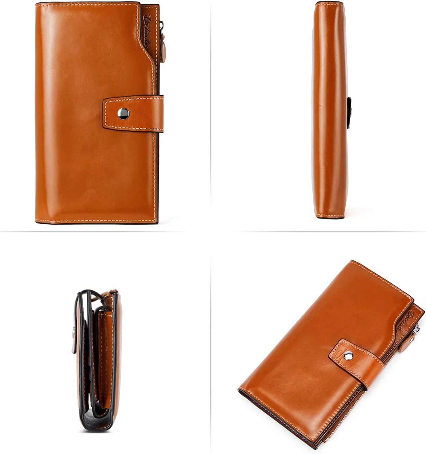 BOSTANTEN Womens Leather Wallets RFID Blocking Large Capacity Credit Cards Holder Phone Clutch