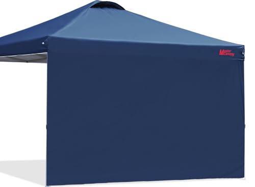 MASTERCANOPY Durable Pop-up Canopy Tent with 1 Sidewall (10'x10',White)