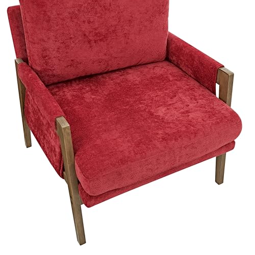 Roundhill Furniture Kelly Mid-Century Modern Accent Armchair, Green
