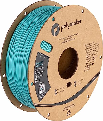 Polymaker PLA PRO Filament 1.75mm 1kg, Tough & High Rigidity White 3D Printing Filament, PolyLite PLA PRO 3D Printer Filament 1.75mm, Print with Most 3D Printers