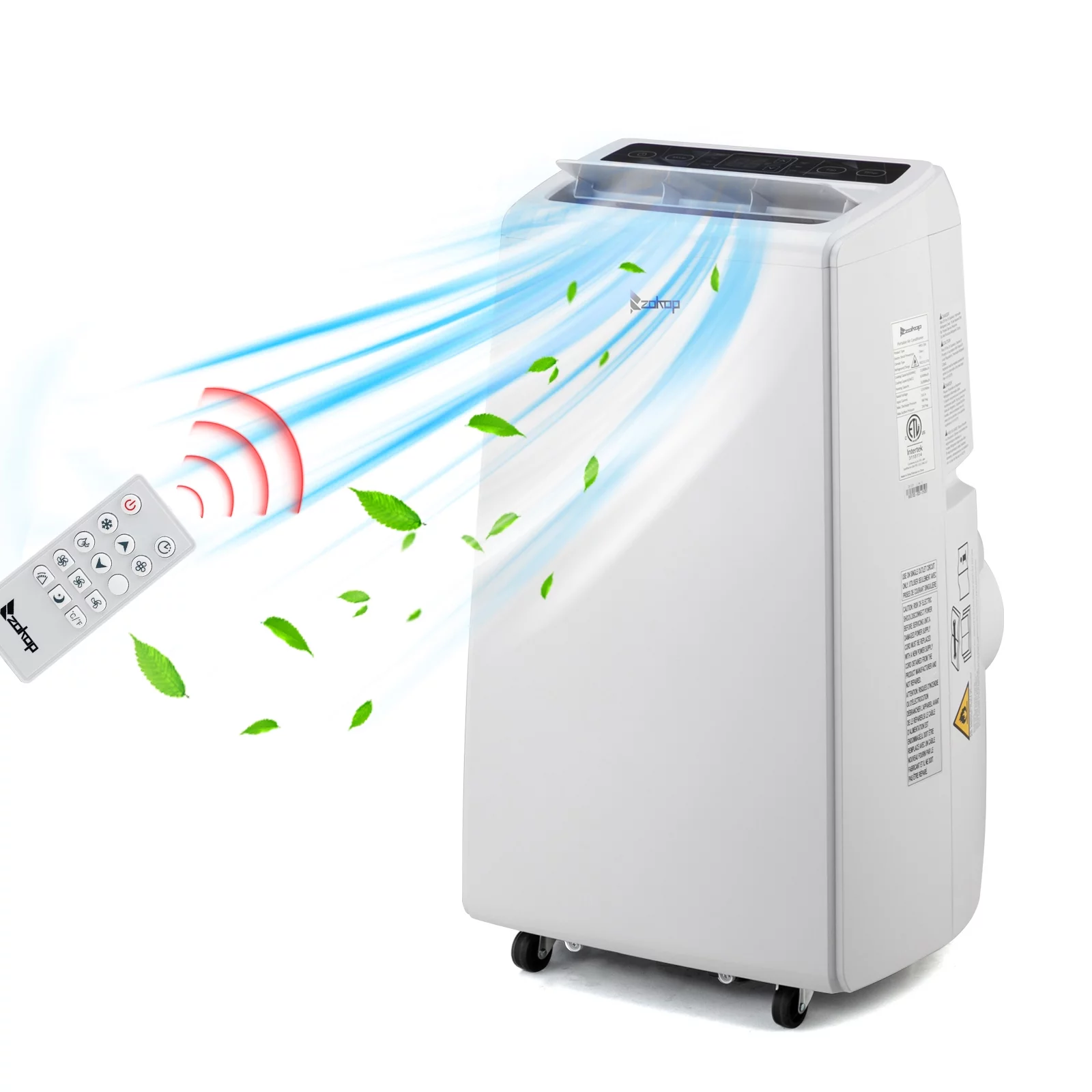 SalonMore 13000BTU Portable Air Conditioner Cooling Heating Dehumidification Fan With Remote Control