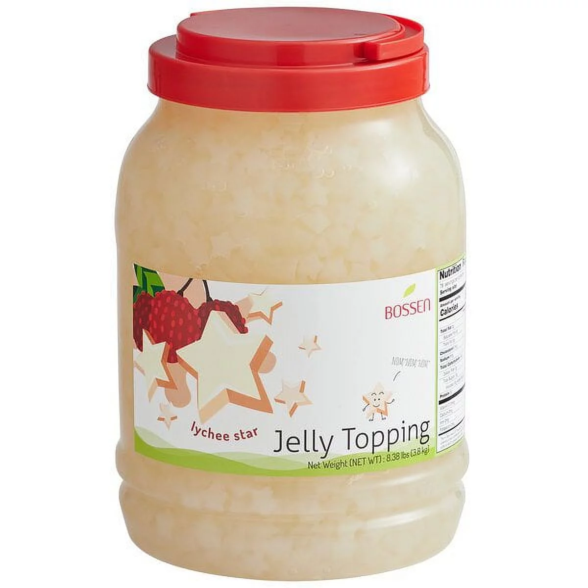 Bossen 8.38 lb. Lychee Star-Shaped Jelly Topping