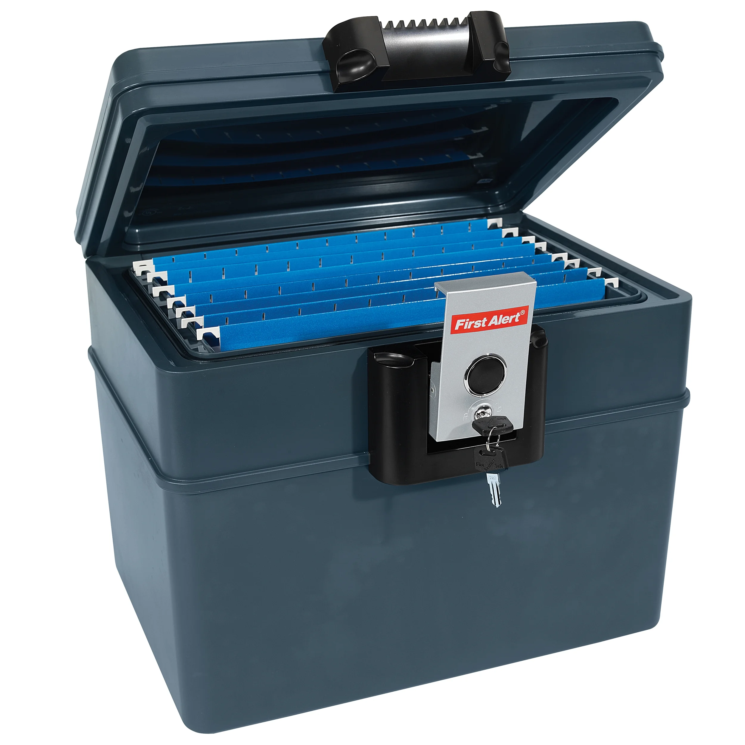 First Alert 2037F 0.62 Cu.Ft. Water and Fire Protector File Chest with Key Lock