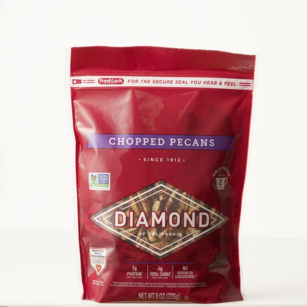 Diamond Pecan Chopped 12/8oz (Pack of 20)
