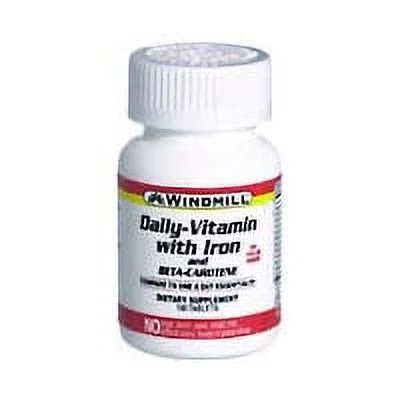 Windmill Daily Vitamin With Iron And Beta Carotene Tablets - 100 Ea, 2 Pack