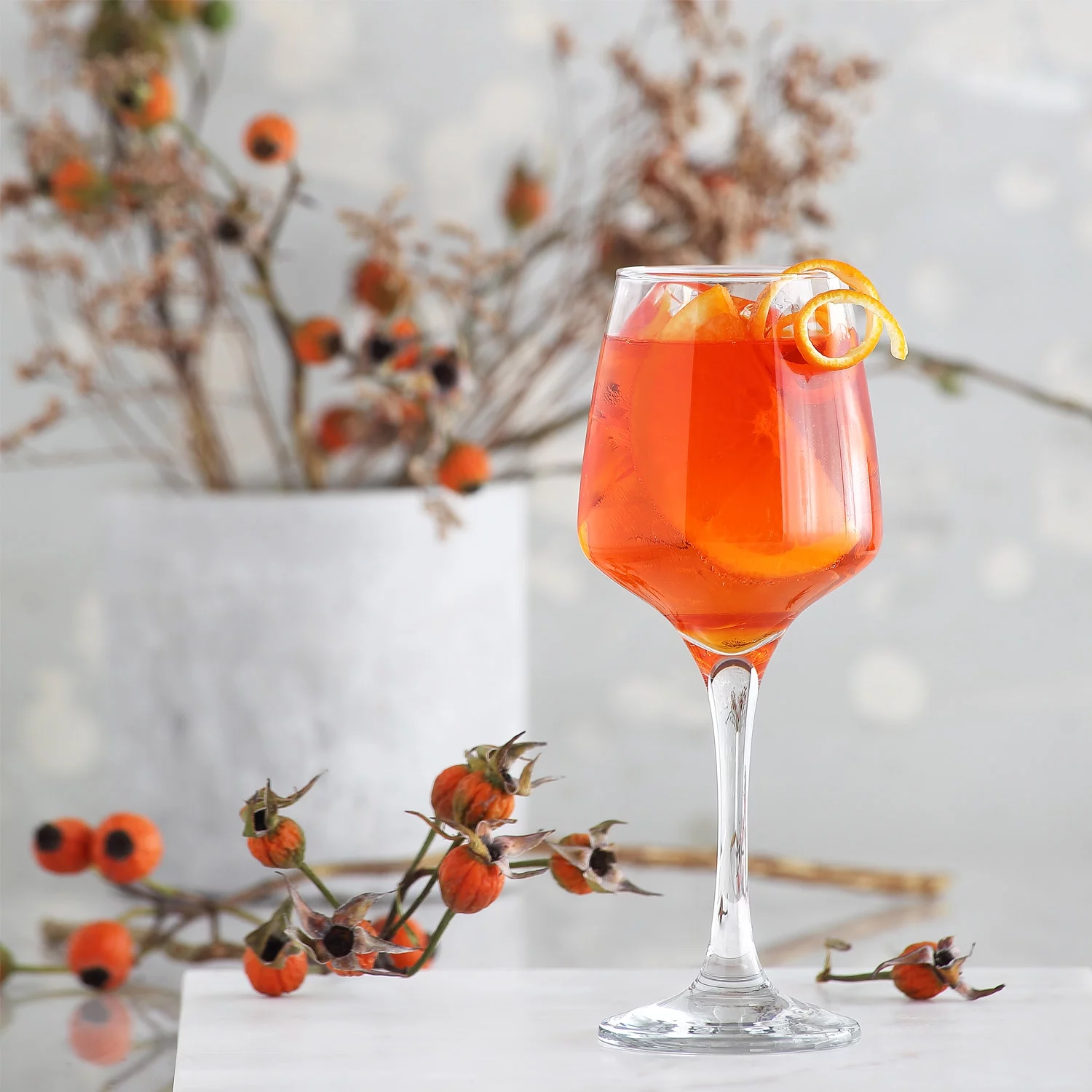 LAV Red Wine Glasses Set of 6 - Clear Wine Glasses with Stem 13.5 oz