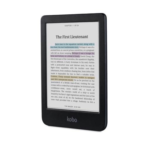 Kobo Clara Colour | Colour eReader | 6” Glare-Free Colour E Ink Kaleido™ 3 Display | Dark Mode Option | Waterproof | Audiobooks | 16GB of Storage | Black