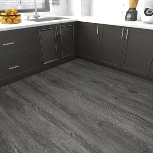 MULGREAT Peel and Stick Floor Tile, 54 Sq.Ft Self Adhesive Vinyl Flooring Plank, 36 Pieces Waterproof Heavy Duty Wood Grain Tiles, 36
