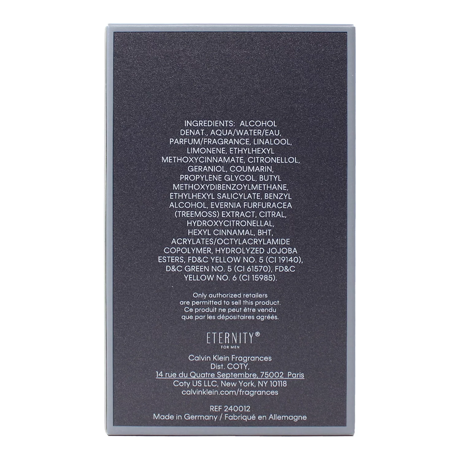 Eternity by Calvin Klein Eau de Toilette Spray for Men 3.4 oz (Pack of 2)