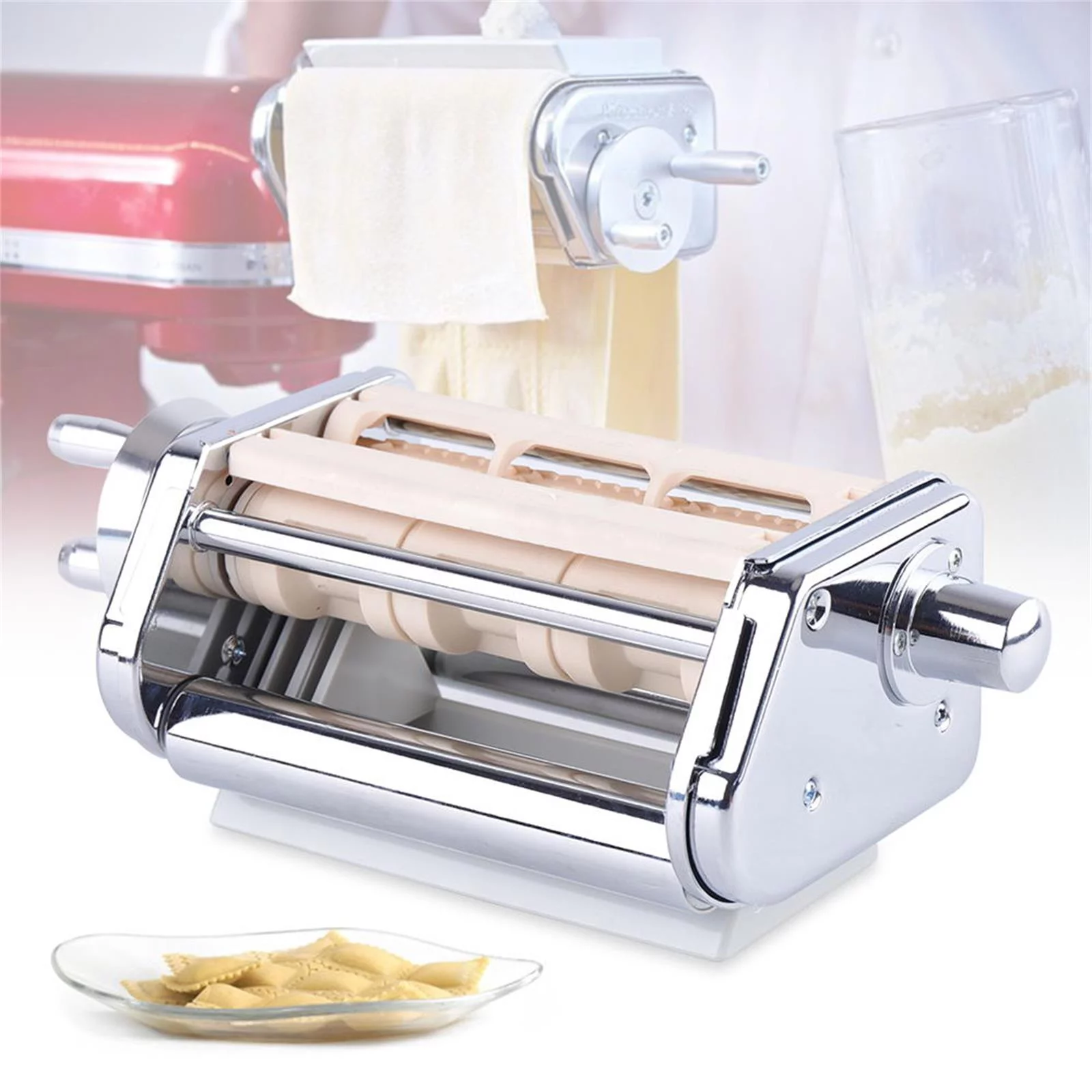 YIYIBYUS Ravioli Maker Stainless Steel Pasta Roller Cutter Maker Dumpling Maker