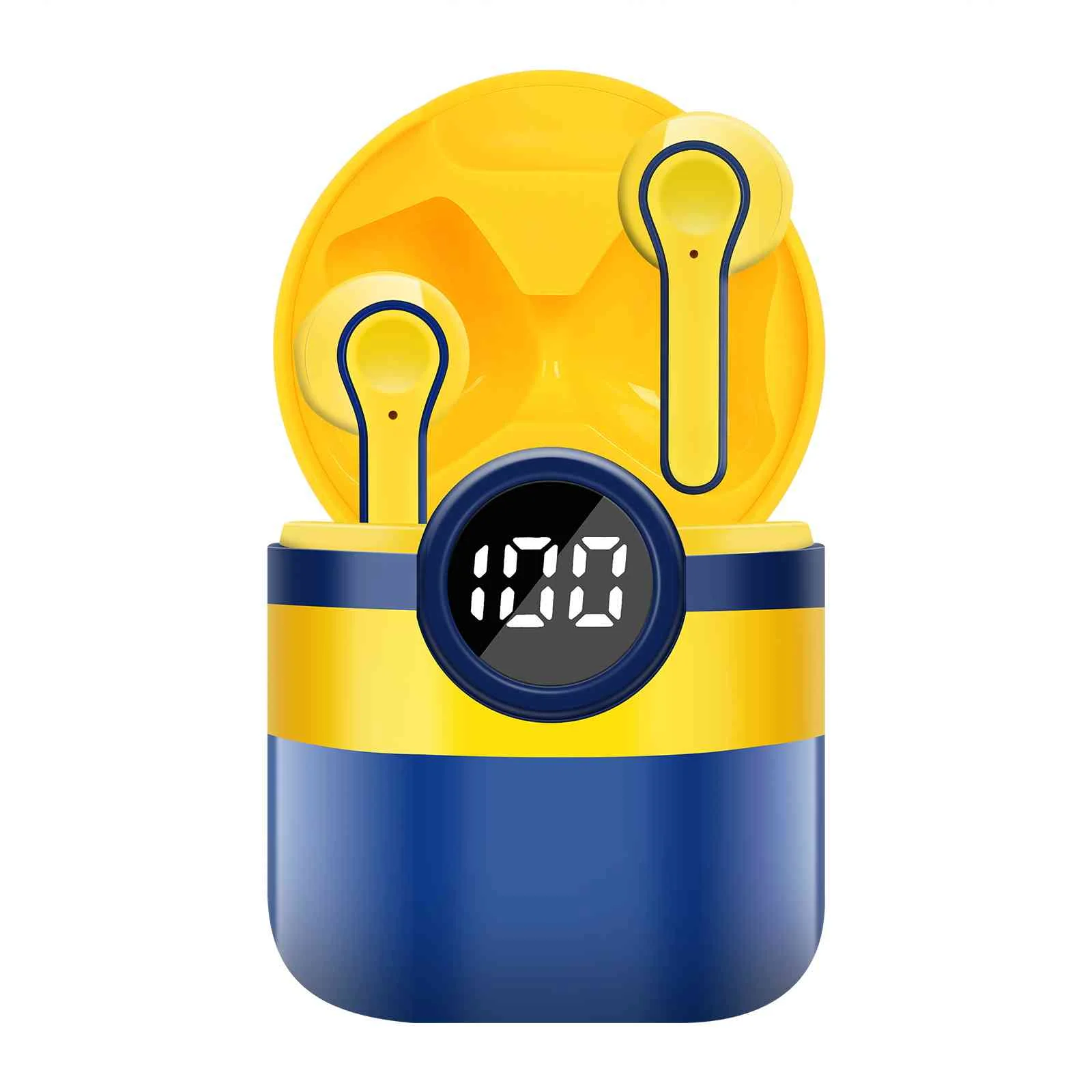 Urbanx Q350 Wireless Earbuds In Ear Bluetooth Headphones For Amazon Kindle Fire Hd With Microphone & Digital Display Ipx7 Waterproof Deep Bass Bluetooth Earbuds For Xiaomi Redmi 10 Prime