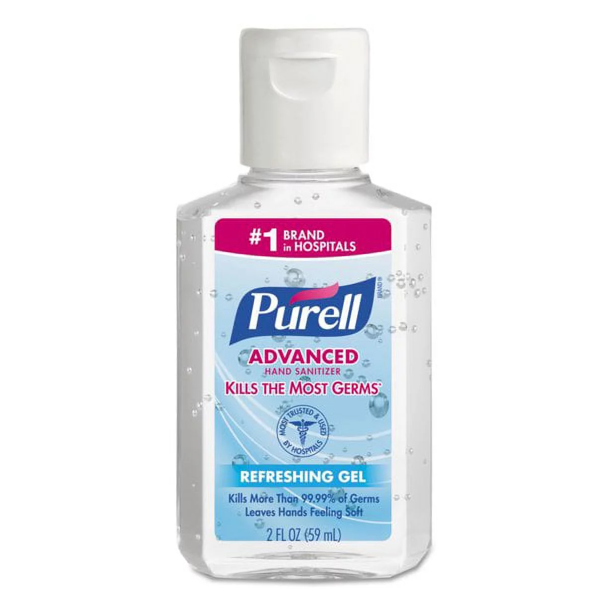 Purell Advanced Hand Sanitizer Travel Size Refreshing Gel 2 Oz 24Ct | Portable Mini Hand Sanitizer with Clean Scent | Flip Cap Bottle | Pocket Hand Sanitizer | Moisturizing Hand Sanitizer Travel