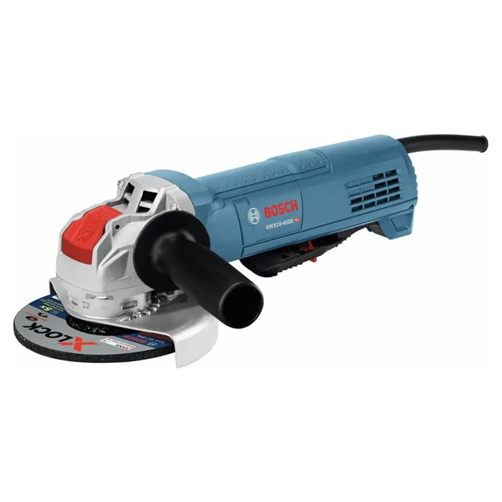 Restored Bosch GWX10-45DE-RT X-LOCK 4-1/2 in. Ergonomic Angle Grinder with No Lock-On Paddle Switch (Refurbished)