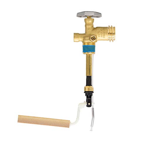 40 lb. LP OPD Valve with 6.4 Dip Tube - Propane - Grill - Cooking - Heating - Camping, Gold