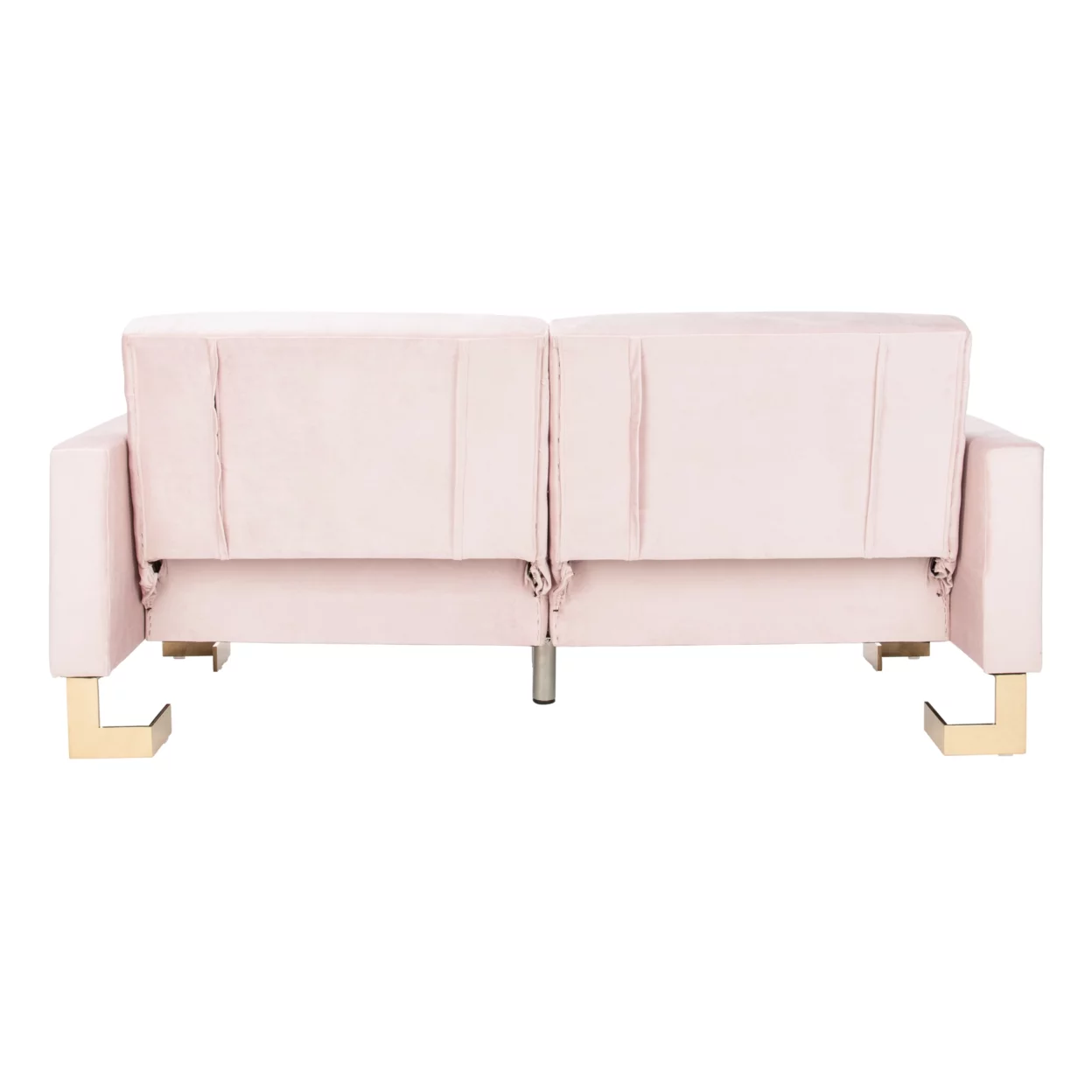 SAFAVIEH Tribeca Foldable Sofa Bed Blush / Brass