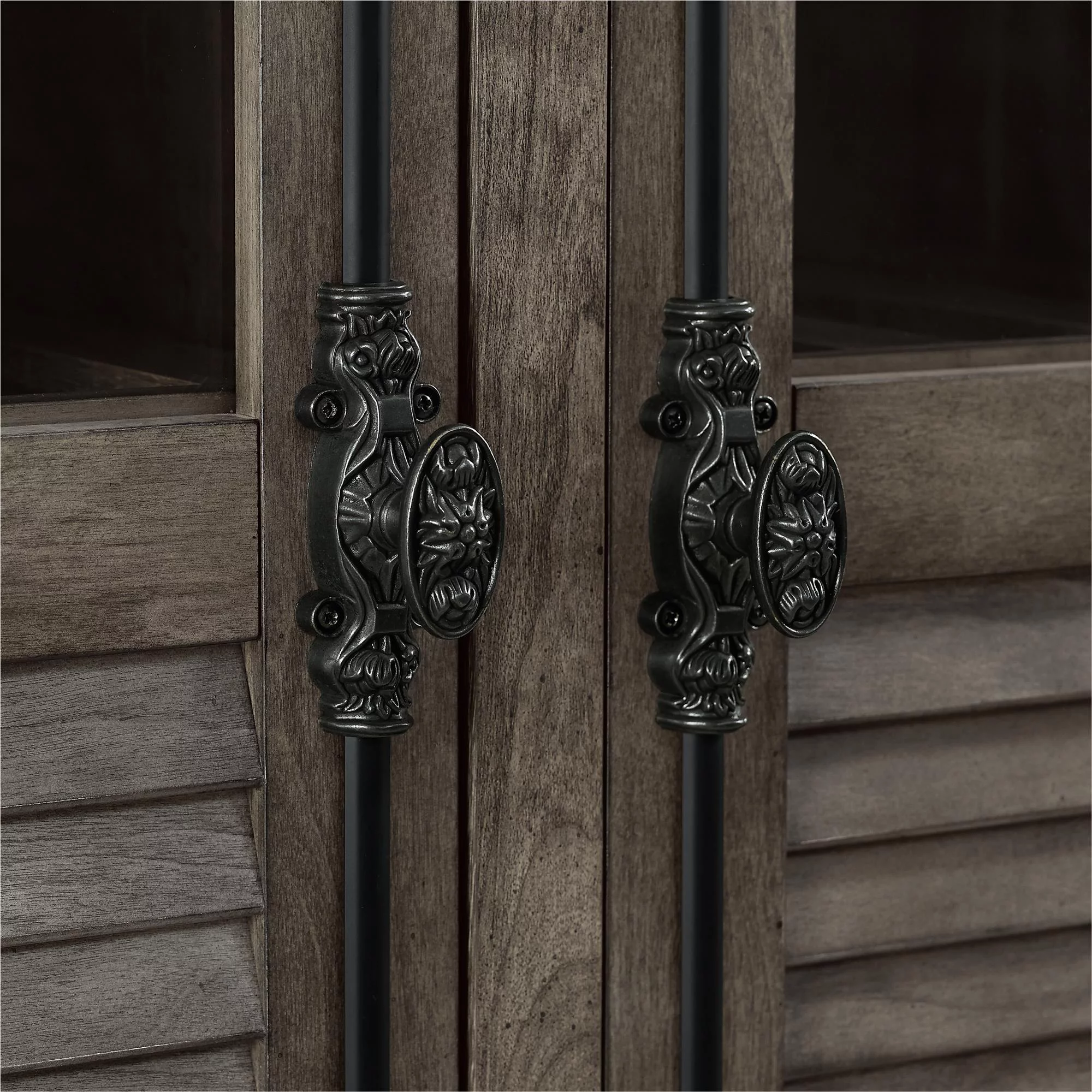 Ameriwood Home Sienna Park Beverage Cabinet, Weathered Oak