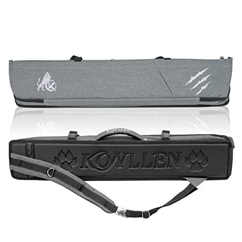 KONLLEN 3x4 4x5 Oxford Cloth Prairie Pool Cue Case High Capacity Billiard Cue Stick Carrying Bag