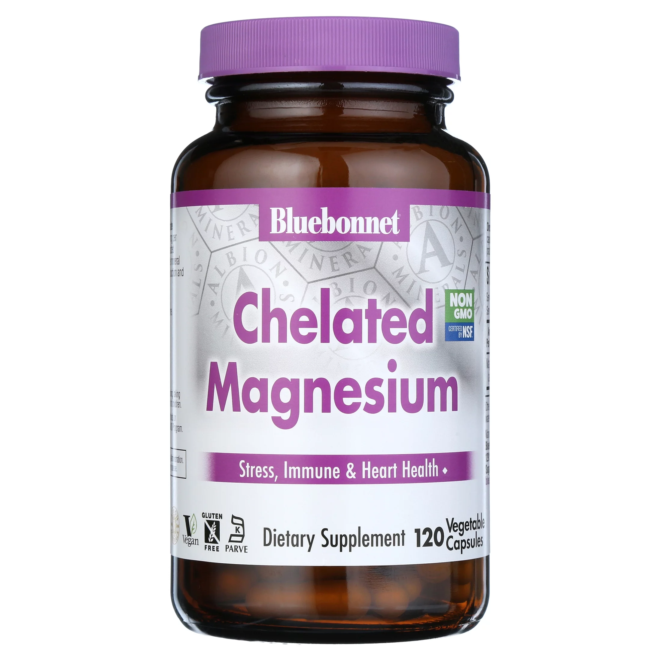 Bluebonnet Nutrition - Chelated Magnesium - 120 Vegetable Capsule(s)