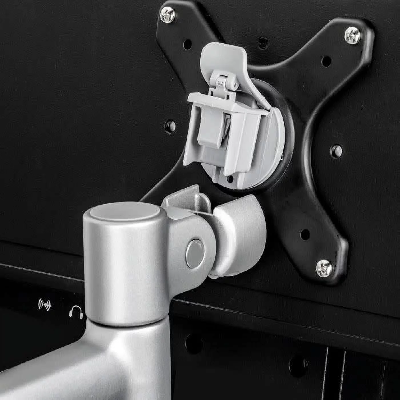 Atdec Full Motion Display Wall Mount - Silver