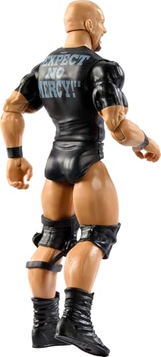 Mattel WWE “Stone Cold” Steve Austin Action Figure, Main Event Series #152 6-inch Collectible with 10 Articulation Points & Life-Like Look
