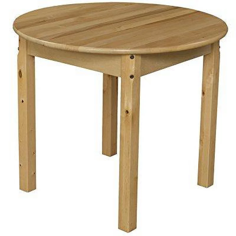 Wood Designs 83022 30 Round Hardwood Table with 22 Legs, 23 Height, 30 Width, 30 Length