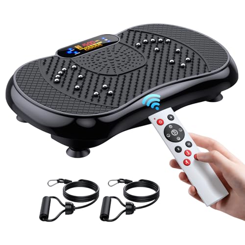 Vibration Plate Exercise Machine, Lymphatic Drainage Machine for Weight Loss, Full Body Workout Vibrate Fitness Platform, Helps Toning Shaping Wellness Home Gyms Workout - Max User Weight 330lbs