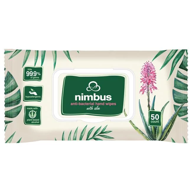 Nimbus  FDA Registered hygienic Wet Wipes - 50 Count - 600 Per Pack
