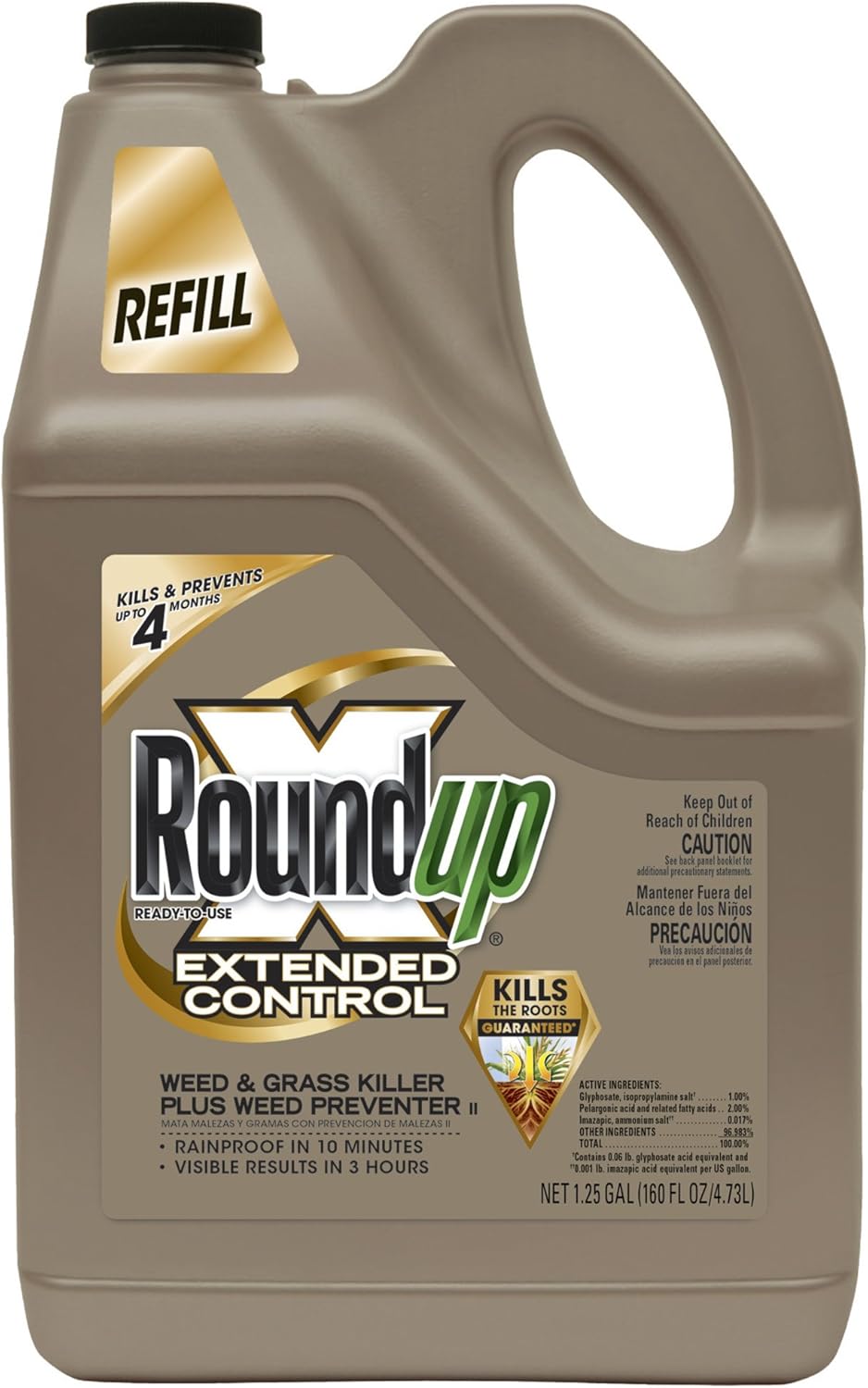 Roundup Ready-To-Use Extended Control Weed & Grass Killer Plus Weed Preventer II Refill 1.25 gal.