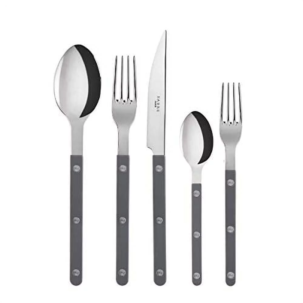 Sabre Flatware Bistrot Shiny Stainless Steel Grey 5pcs Service for 4 (20 pieces)