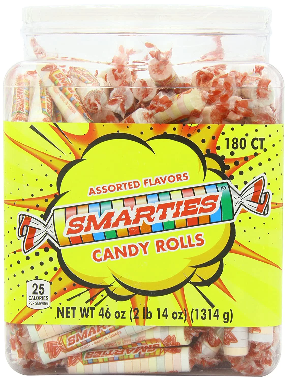 Smarties Candy Rolls, 180 Count