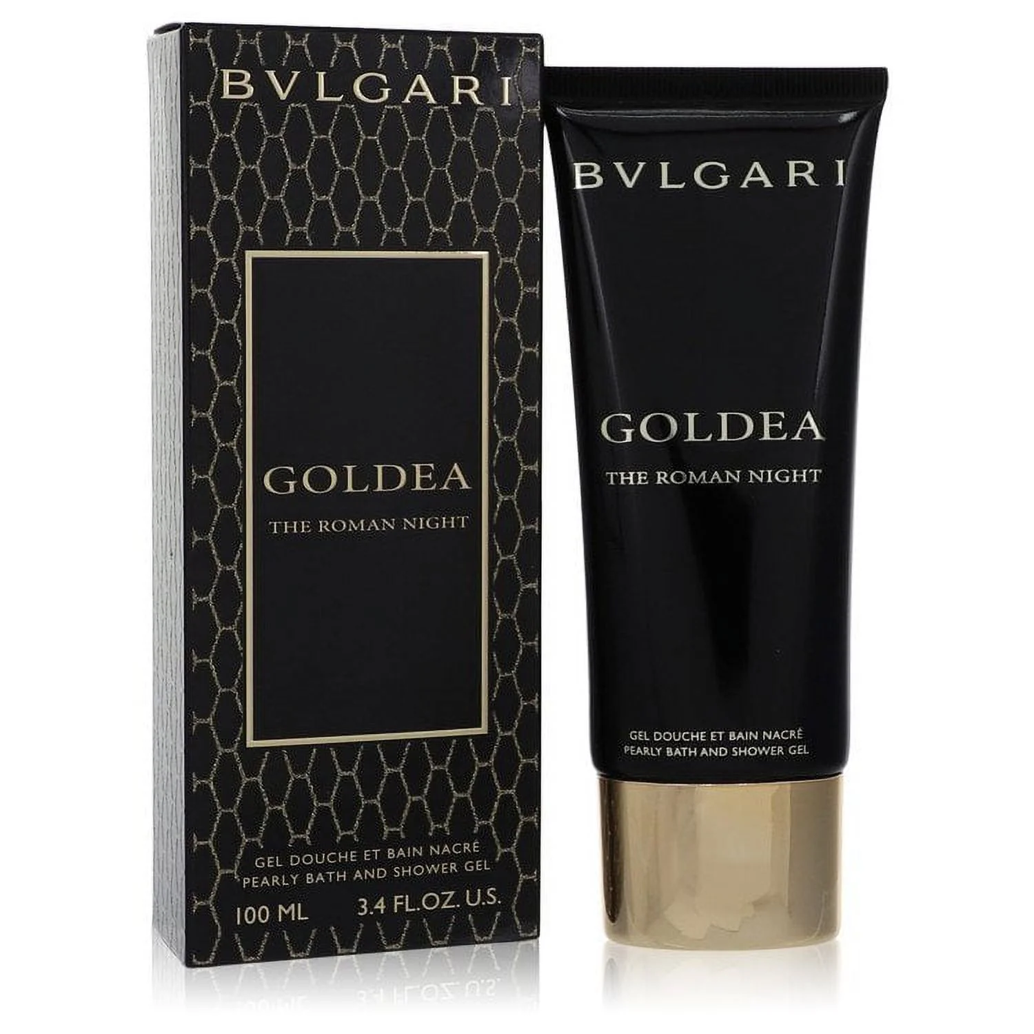Bvlgari Goldea The Roman Night by Bvlgari Pearly Bath and Shower Gel 3.4 oz for Women - Brand New