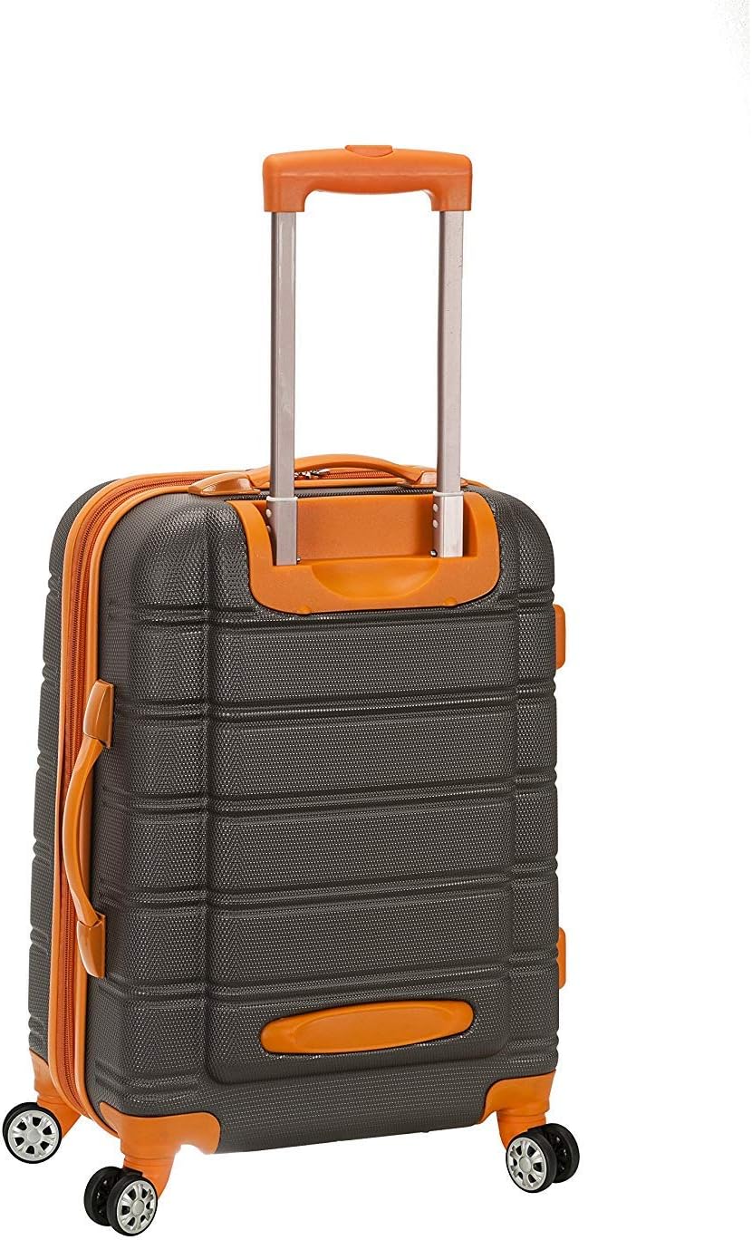 Rockland Melbourne Hardside Expandable Spinner Wheel Luggage, Charcoal, Carry-On 20-Inch