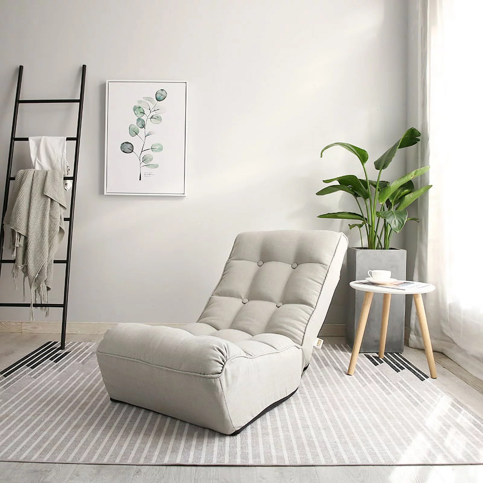 Abanopi Single sofa reclining chair Japanese chair lazy sofa tatami balcony reclining chair leisure sofa adjustable chair