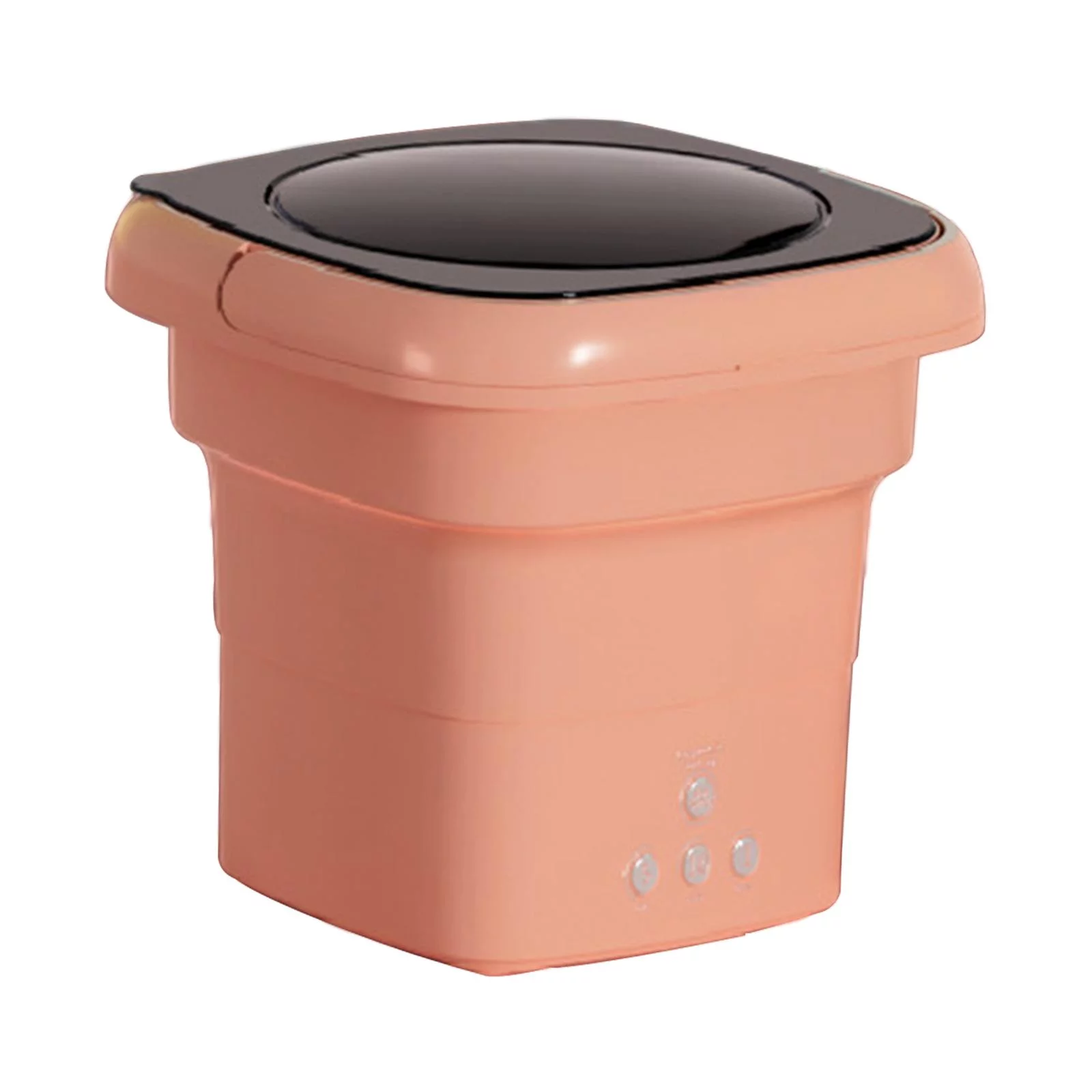 Portable Washing Machine Mini Clothes Washer Lightweight 36W Detachable Drain Basket Compact Small Washer for Dorm Laundry Travel Underwear pink