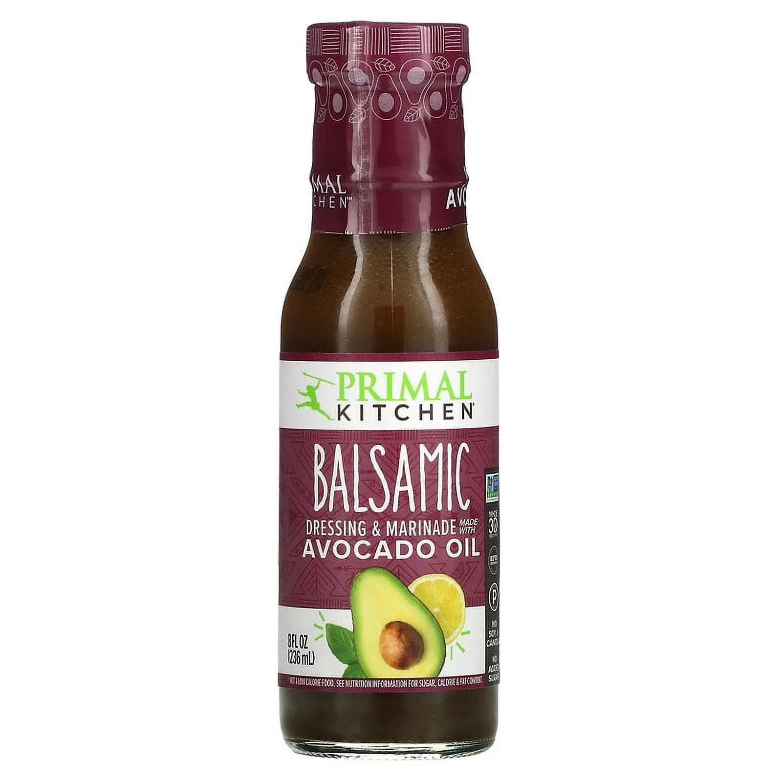 Primal Kitchen, Dressing & Marinade Made with Avocado Oil, Balsamic, 8 fl oz Pack of 4
