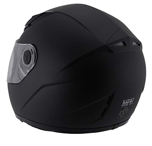 Milwaukee Helmets MPH9800DOT 'Velocity' Full Face Matte Black Helmet - X-Large