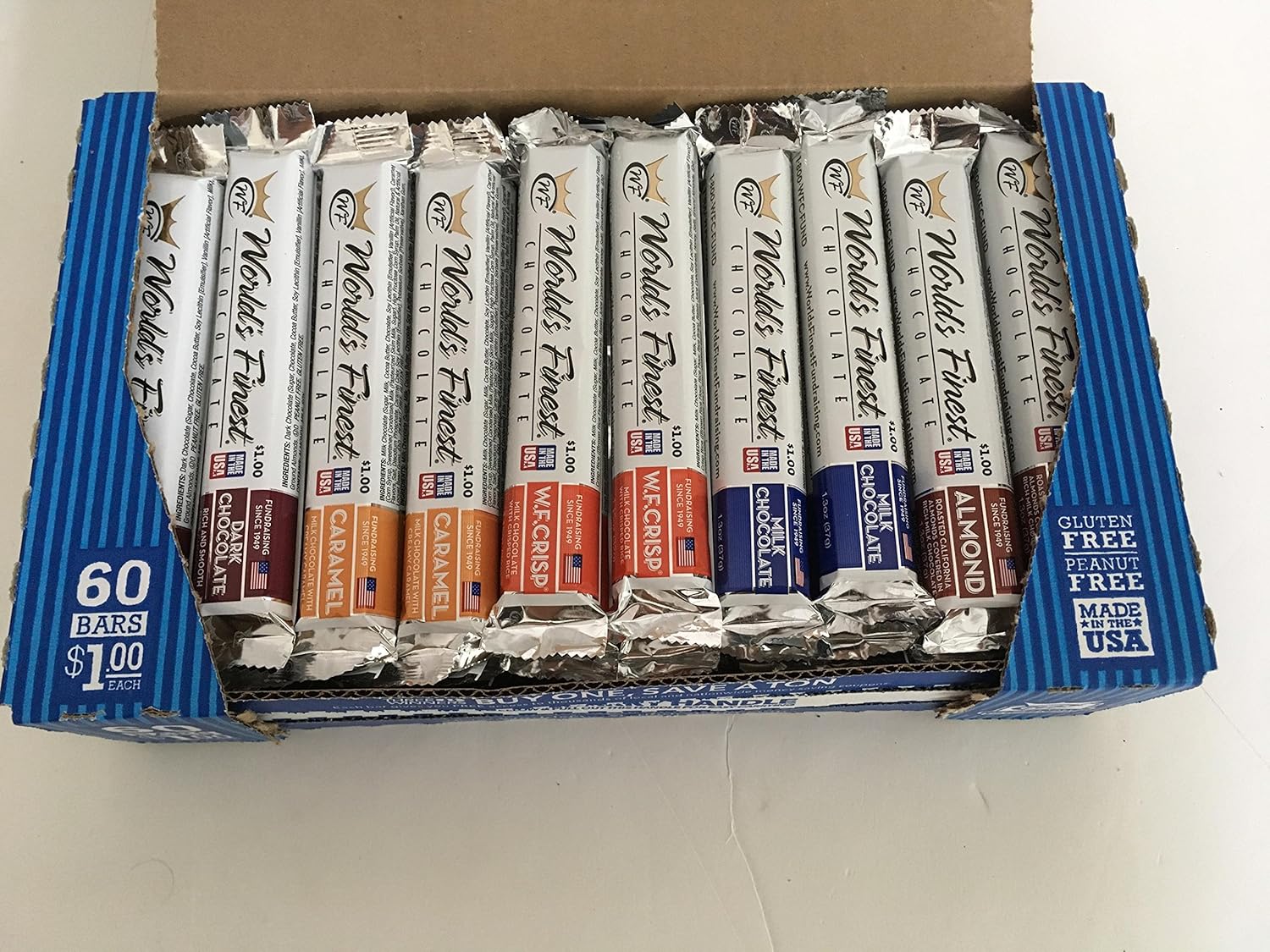 BuyBocceBalls Listing - 60 BARS - World's Finest Chocolate -Variety Pack