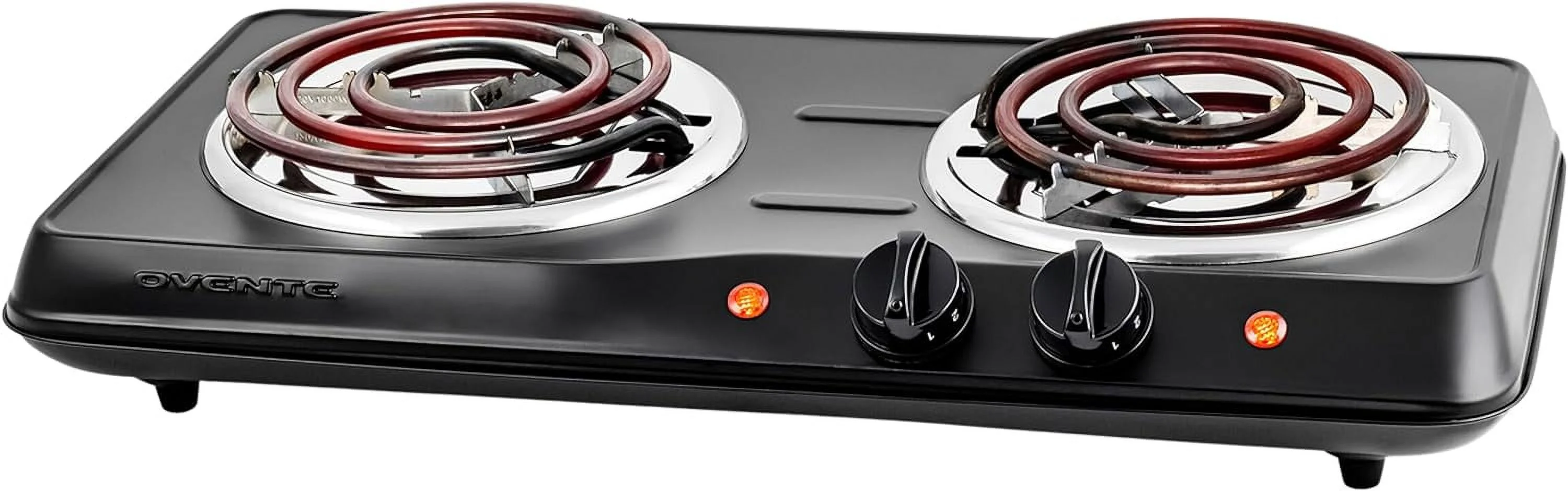 OVENTE Electric Countertop Double Burner, 1700W Cooktop with 6