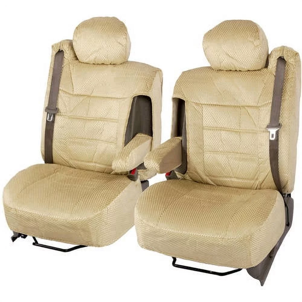 BDK Pickup Truck Seat Covers with Arm Rest and Built In Seat Belt, Scottsdale