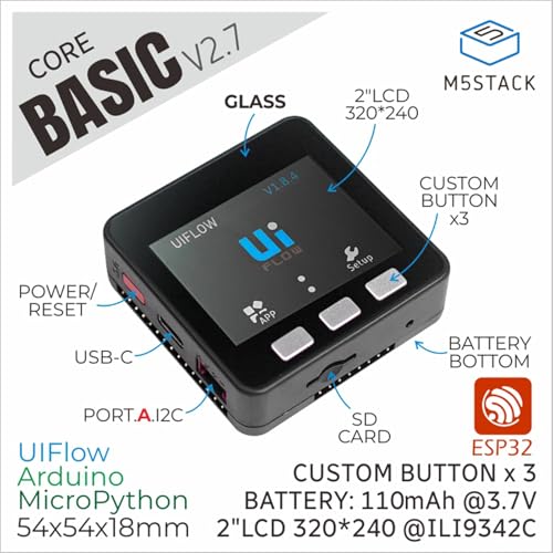 M5Stack Official ESP32 Basic Core IoT Development Kit V2.7